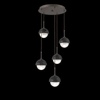 Cabochon Round 5pc Multi-Pendant (1289|CHB0093-05-FB-WL-C01-L1-BM)