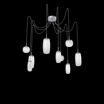 Vessel Round 9pc Swag Multi-Pendant (1289|SCB0091-09-CS-C-C01-L1)