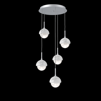 Cabochon Round 5pc Multi-Pendant (1289|CHB0093-05-CS-WL-C01-L3-WM)