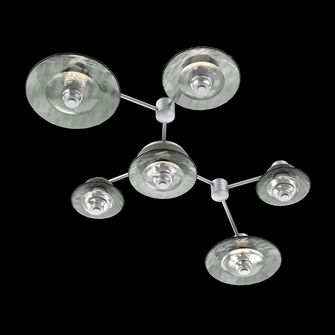 Hub & Spoke - Cirrus - Linear - 6pc (warm glass and cast glass) (1289|SMB0098-HL-CS-SG-L3)