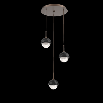 Cabochon Round 3pc Multi-Pendant (1289|CHB0093-03-BB-WL-C01-L1-BM)