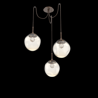 Aster Round 3pc Swag Multi-Pendant (LED) (1289|SCB0066-03-BB-FA-C01-L3)