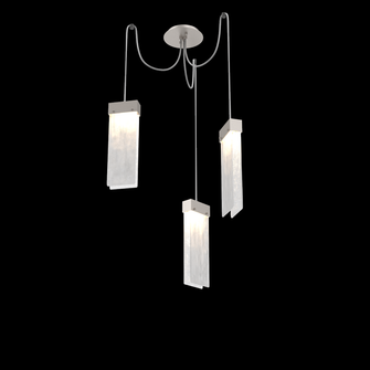 Parallel Round 3pc Swag Multi-Pendant (1289|SCB0042-03-BS-CG-C01-L3)