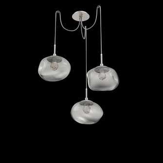 Nova Round 3pc Swag Multi-Pendant (LED) (1289|SCB0068-03-BS-FS-C01-L1)