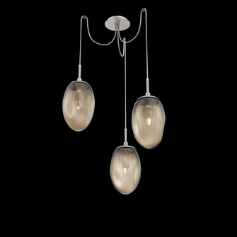 Meteo Round 3pc Swag Multi-Pendant (LED) (1289|SCB0067-03-BS-GB-C01-L1)