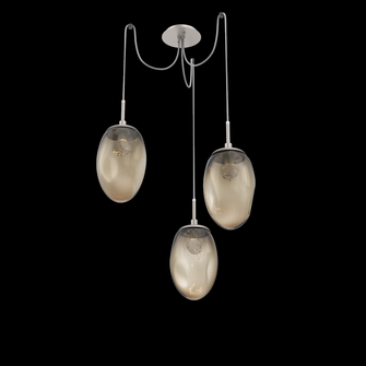 Meteo Round 3pc Swag Multi-Pendant (LED) (1289|SCB0067-03-BS-FB-C01-L3)