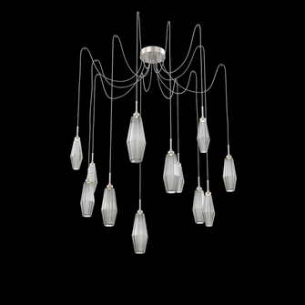 Aalto Round 12pc Swag Multi-Pendant (1289|SCB0049-12-BS-RS-C01-L1)