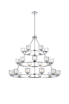 Cadence 48 inch Three-Tier Chandelier in Chrome (758|5100L348C)
