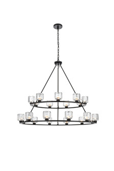 Cadence 48 inch Two-Tier Chandelier in Black (758|5100L248BK)