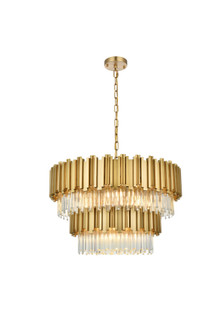 Willow 32 inch Chandelier in Satin Gold (758|3400G32SG)