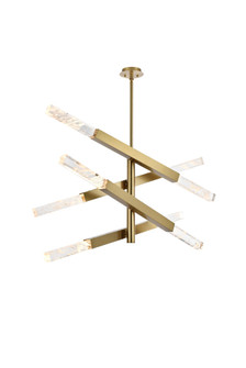 Ari 4-Bar Pendant in Satin Gold (758|2085L4SG)
