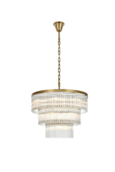 Harlow 32 inch Chandelier in Satin Gold (758|1070G32SG)