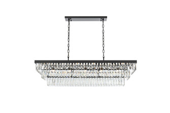 Josephine 48 inch Rectangular Chandelier in Black (758|1060G48BK)