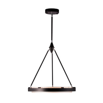 Duo 24-in Classic Black/Silver Shimmer LED Pendant (7713|PD302724CBSS-UNV-010)
