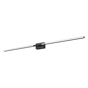 Pandora 50-in Black Dimmable LED Wall Sconce (461|WS25350-BK-UNV)
