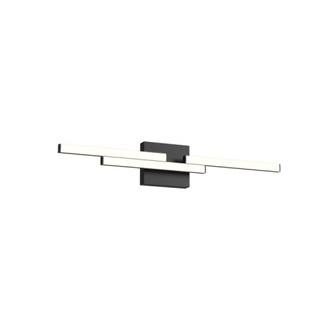 Anello Minor 27-in Black Damp-Rated Dimmable LED Vanity Light (461|VL52727-BK-UNV)