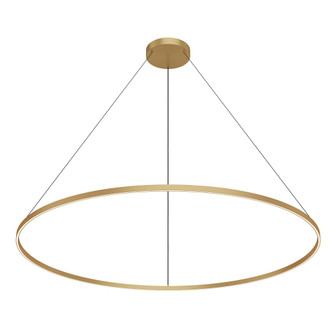 Cerchio 72-in Brushed Gold Dimmable LED Pendant (461|PD87772-BG-UNV-010)