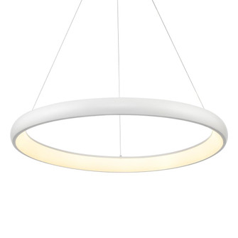 Cortana 32-in White Dimmable LED Pendant (461|PD82732-WH-UNV-010)