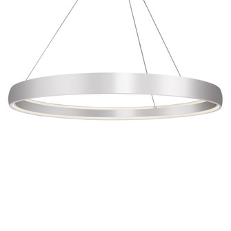 Halo 72-in Brushed Silver Dimmable LED Pendant (461|PD22772-BS-UNV-010)