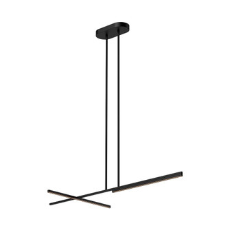 Shift 48-in Black Dimmable LED Linear Pendant (461|LP28748-BK-UNV)