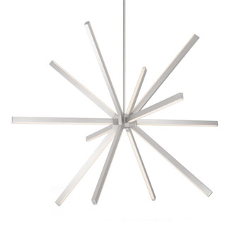 Sirius 56-in Brushed Nickel Dimmable LED Chandelier (461|CH14356-BN-UNV)