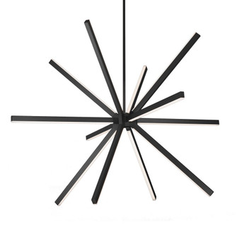 Sirius 56-in Black Dimmable LED Chandelier (461|CH14356-BK-UNV)