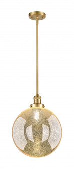Beacon - 1 Light - 12 inch - Satin Gold - Stem Hung - Mini Pendant (3442|201S-SG-G208-12)