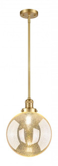 Beacon - 1 Light - 10 inch - Satin Gold - Stem Hung - Mini Pendant (3442|201S-SG-G208-10)