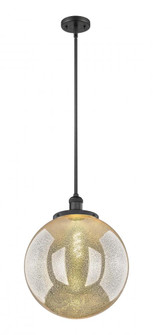 Beacon - 1 Light - 16 inch - Matte Black - Stem Hung - Pendant (3442|201S-BK-G208-16)
