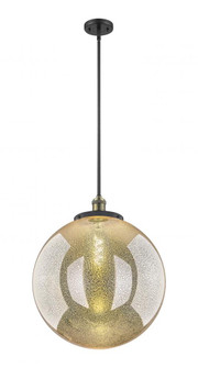 Beacon - 1 Light - 18 inch - Black Antique Brass - Stem Hung - Pendant (3442|201S-BAB-G208-18)