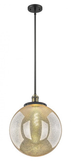 Beacon - 1 Light - 16 inch - Black Antique Brass - Stem Hung - Pendant (3442|201S-BAB-G208-16)