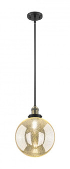 Beacon - 1 Light - 10 inch - Black Antique Brass - Stem Hung - Mini Pendant (3442|201S-BAB-G208-10)