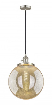 Beacon - 1 Light - 14 inch - Brushed Satin Nickel - Cord hung - Mini Pendant (3442|201CSW-SN-G208-14)