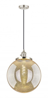 Beacon - 1 Light - 14 inch - Polished Nickel - Cord hung - Mini Pendant (3442|201CSW-PN-G208-14)