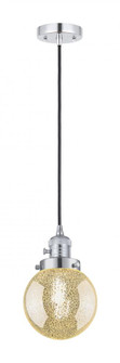 Beacon - 1 Light - 6 inch - Polished Chrome - Cord hung - Mini Pendant (3442|201CSW-PC-G208-6)