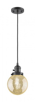 Beacon - 1 Light - 6 inch - Oil Rubbed Bronze - Cord hung - Mini Pendant (3442|201CSW-OB-G208-6)