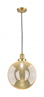 Beacon - 1 Light - 12 inch - Satin Gold - Cord hung - Mini Pendant (3442|201C-SG-G208-12)