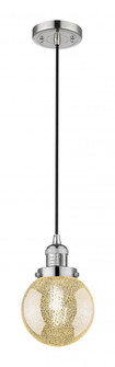 Beacon - 1 Light - 6 inch - Polished Nickel - Cord hung - Mini Pendant (3442|201C-PN-G208-6)