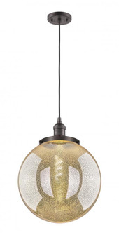 Beacon - 1 Light - 14 inch - Oil Rubbed Bronze - Cord hung - Mini Pendant (3442|201C-OB-G208-14)