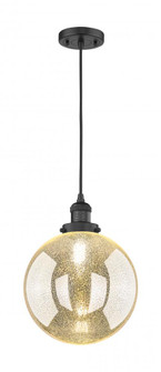 Beacon - 1 Light - 10 inch - Matte Black - Cord hung - Mini Pendant (3442|201C-BK-G208-10)