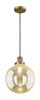 Beacon - 1 Light - 10 inch - Brushed Brass - Cord hung - Mini Pendant (3442|201C-BB-G208-10)