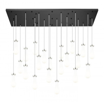 Owego - 21 Light - 71 inch - Brushed Polished Nickel - Multi Pendant (3442|172BK-451-1P-PN-G451-4GWH)