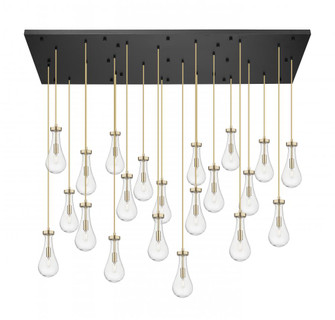 Owego - 21 Light - 71 inch - Champagne Bronze - Multi Pendant (3442|172BK-451-1P-CB-G451-5CL)