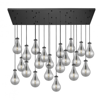 Owego - 21 Light - 71 inch - Matte Black - Multi Pendant (3442|172BK-451-1P-BK-G451-7SM)
