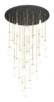 Owego - 31 Light - 60 inch - Champagne Bronze - Multi Pendant (3442|160BK-451-1P-CB-G451-7GWH)