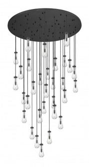 Owego - 31 Light - 60 inch - Brushed Matte Black - Multi Pendant (3442|160BK-451-1P-BK-G451-4SDY)