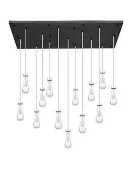 Owego - 13 Light - 54 inch - Brushed Satin Nickel - Multi Pendant (3442|154BK-451-1P-SN-G451-4SDY)