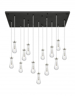 Owego - 13 Light - 54 inch - Polished Nickel - Multi Pendant (3442|154BK-451-1P-PN-G451-4CL)