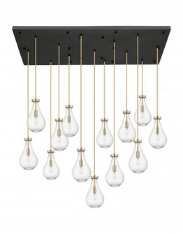 Owego - 13 Light - 54 inch - Champagne Bronze - Multi Pendant (3442|154BK-451-1P-CB-G451-7SDY)