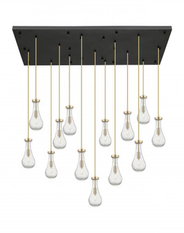 Owego - 13 Light - 54 inch - Champagne Bronze - Multi Pendant (3442|154BK-451-1P-CB-G451-5SDY)